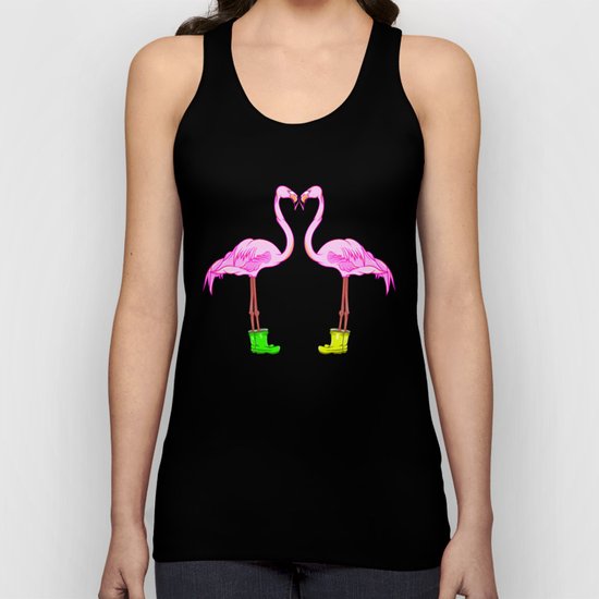 Flamingos Unisex Tank Top