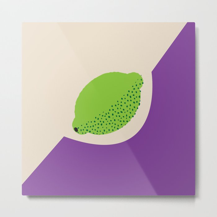 Fruitbowl, Lime Metal Print