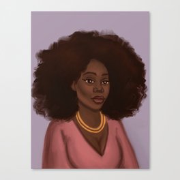 Kiara African American Woman  Canvas Print