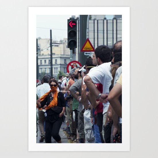 RED LIGHT Art Print