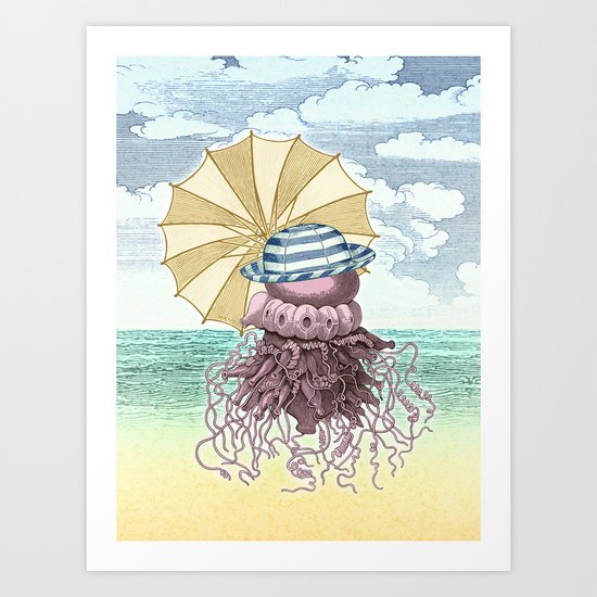 Summer Promenade Art Print