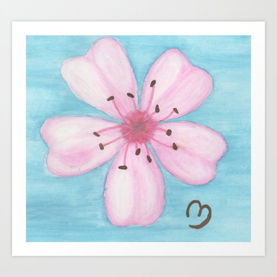 Small Cherry Blossom Art Print
