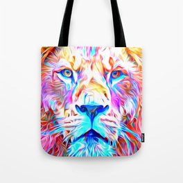 Colorful Lion Tote Bag
