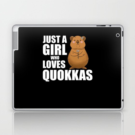 just A Girl who Loves Quokkas - Sweet Quokka Laptop & iPad Skin