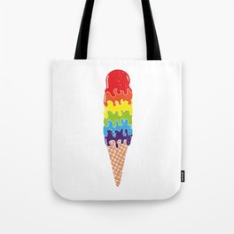 LGBTQ RAINBOW ICE Tote Bag