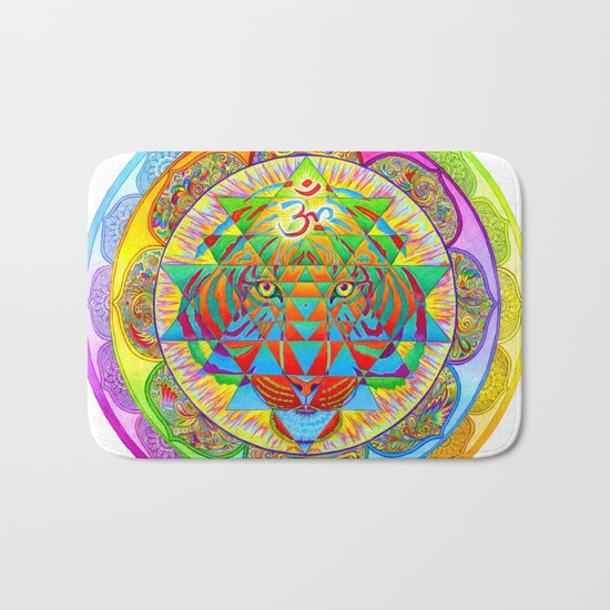 Inner Strength Sri Yantra Mandala Bath Mat