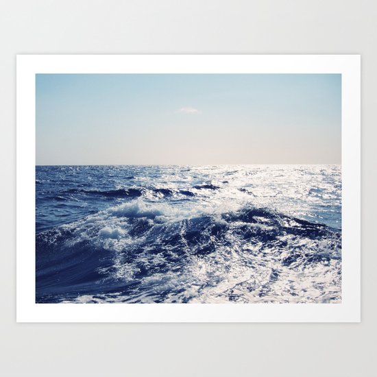 blue Art Print