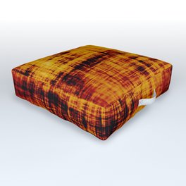 Orange and Brown Textured Abstract Outdoor Floor Cushion