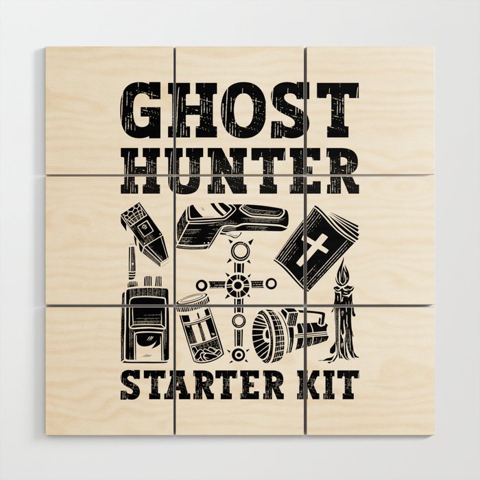 Ghost Hunting Ghost Hunter Starter Kit Paranormal Wood Wall Art