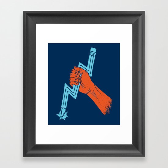 Graphite For Your Right Framed Art Print