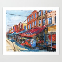 Philadelphia Italian 9th Street Market Art Print