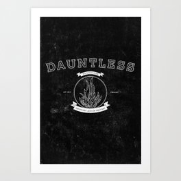 Dauntless Varsity Art Print