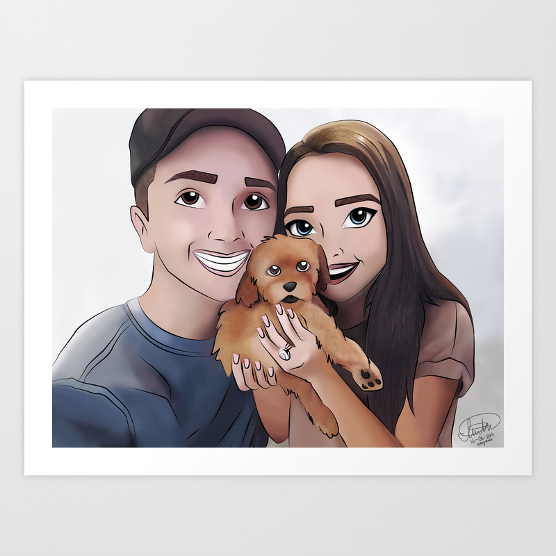 Jess Gabriel Milo Conte Art Print By Dizneyislife Society6