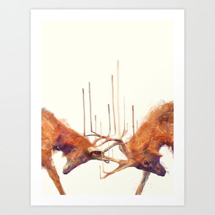 Discover the motif STAGS // STRONG by Amy Hamilton as a print at TOPPOSTER