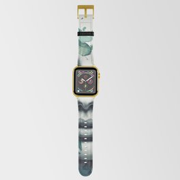 Experimental Shades Of Green: a canvas art print Apple Watch Band