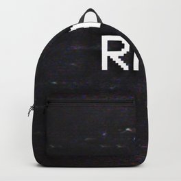 RAD Backpack | Glitch, Excellent, Radical, Glitches, Glitchy, Text, Words, Tv, Slang, Screen 