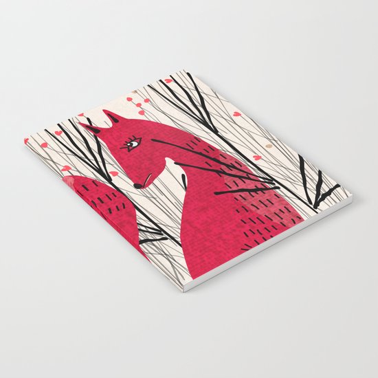 Fox in Shrub Notebook