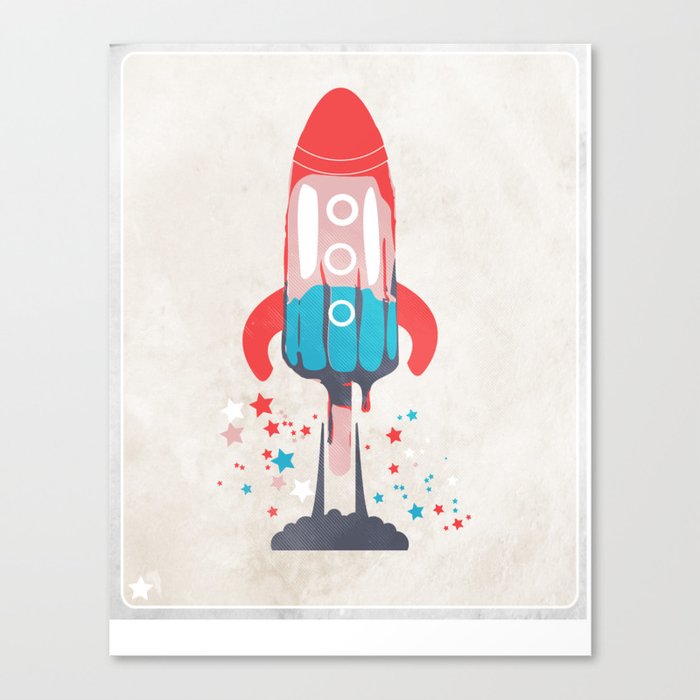 Rocket Sicle Canvas Print