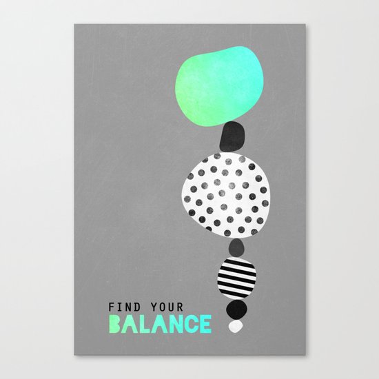 Find Your Balance V2 Canvas Print