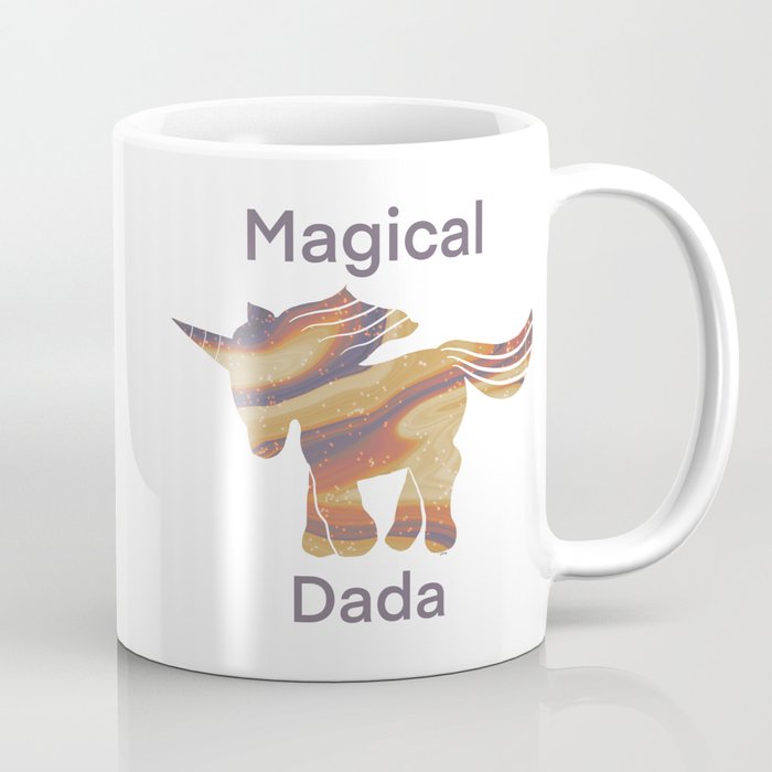 Magical Unicorn Dada - Retro Coffee Mug