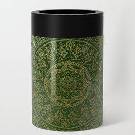 Mandala Royal - Green and Gold Can Cooler