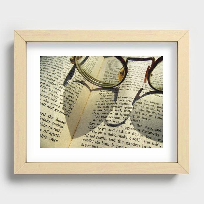 Love to read a book Recessed Framed Print