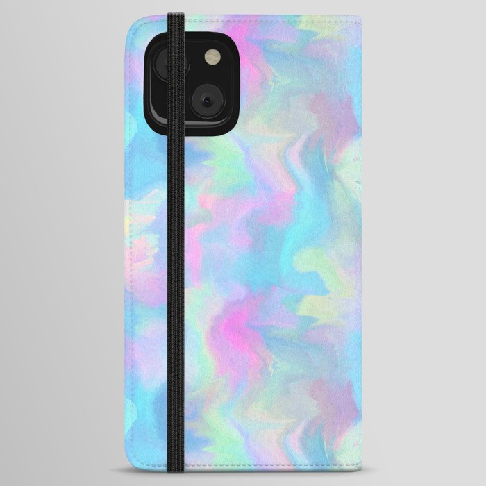 Y2K Cotton Candy Marble iPhone Wallet Case