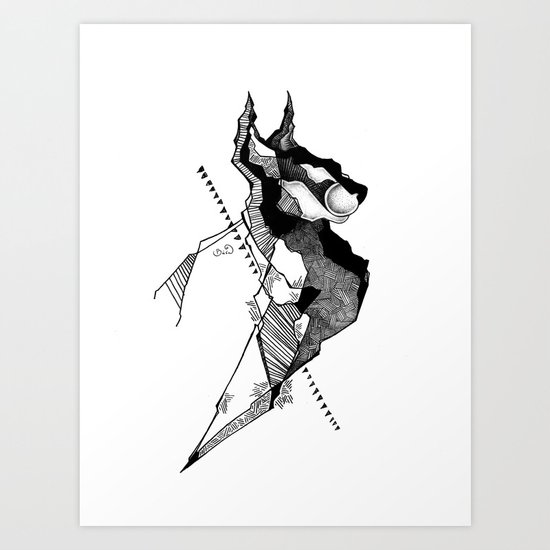 big bad wolf Art Print