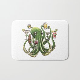 "Octo Buzz" - Octopus Cocktails Bath Mat