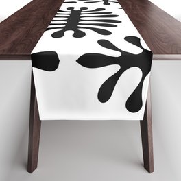 White and black seaweed inspired by Matisse Table Runner