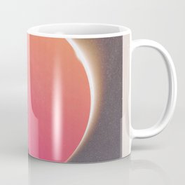 Blood Moon Coffee Mug | Collage, Curated, Design, Gradient, Night, Orange, Moon, Sun, Mextures, Mtn 