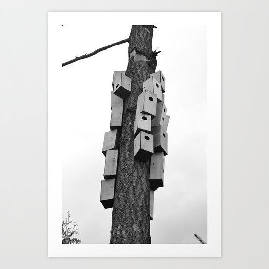 cozy neighborhood Art Print
