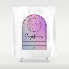 Sagittarius Zodiac | Iridescent Arches Shower Curtain