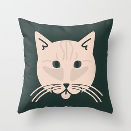 Chauncey Cat Icon Throw Pillow