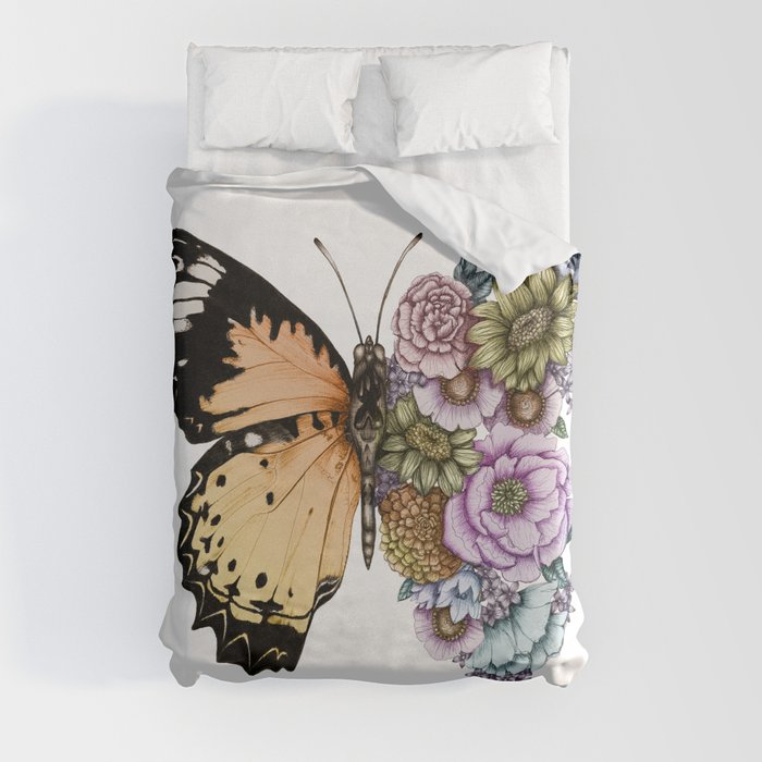 Butterfly in Bloom II Duvet Cover