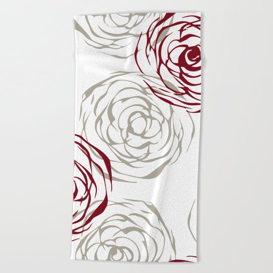 Roses Beach Towel