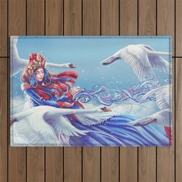White Swan Outdoor Rug