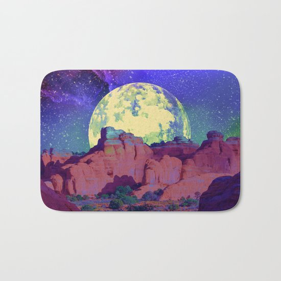night desert landscape Bath Mat