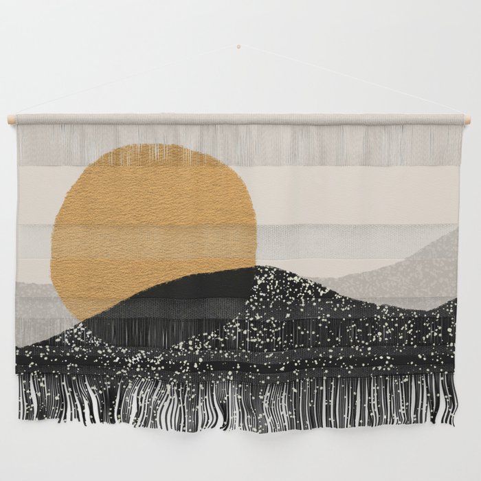 Gold Sun Going Wall Hanging