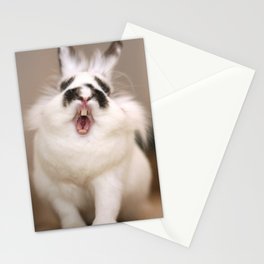 Rabbit Yawn Stationery Cards
