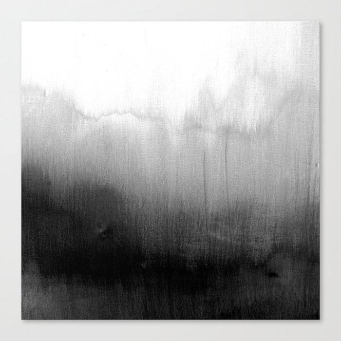 Modern Black and White Watercolor Gradient Leinwanddruck Modern Black and White Watercolor Gradient Leinwanddruck