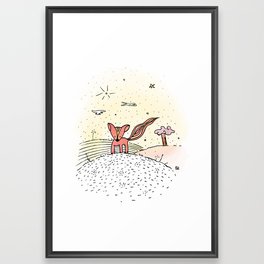 Little Prince Fox Framed Art Print