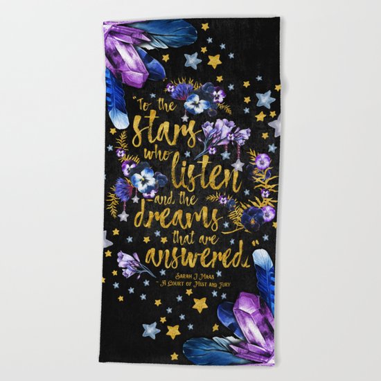 A Court of Mist and Fury - To The Stars Beach Towel