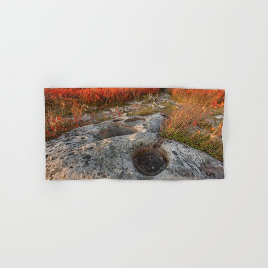Autumn Huckleberry Fossil Hand & Bath Towel