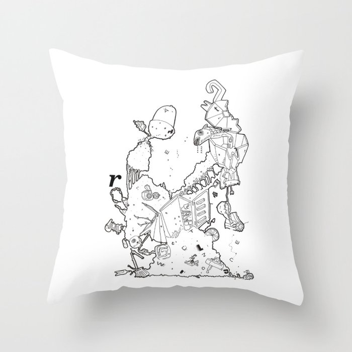 The story of an acrow Throw Pillow