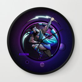KAIROS Wall Clock | Black, Electric, Lightning, Graphicdesign, Purple, Bolt, Blacklivesmatter, Digital, Planets, Zeus 