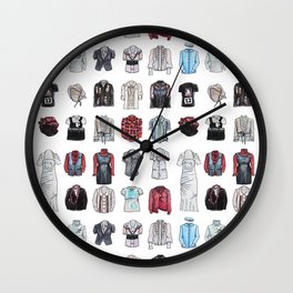 Clothes For Large Colonial Dolls Wall Clock