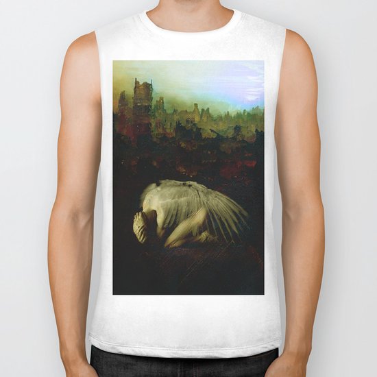 Sad angel Biker Tank