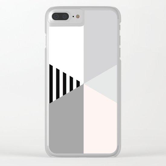 Minimalist Geometric Clear iPhone Case