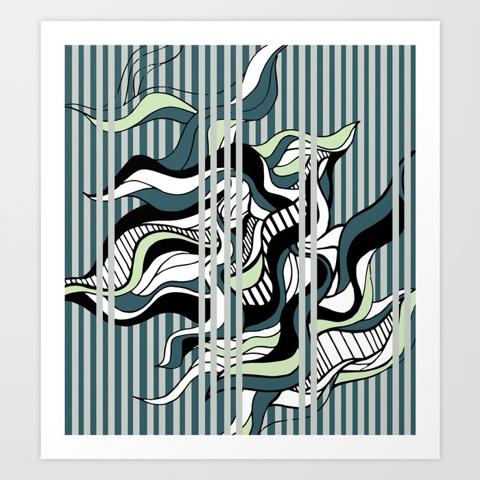 Stuck in Grey Art Print